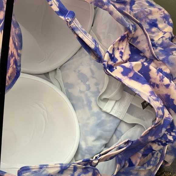 Torrid 5 DD/F Underwire Long Mesh Overlay Swim Dress With Brief - Picture 12 of 12